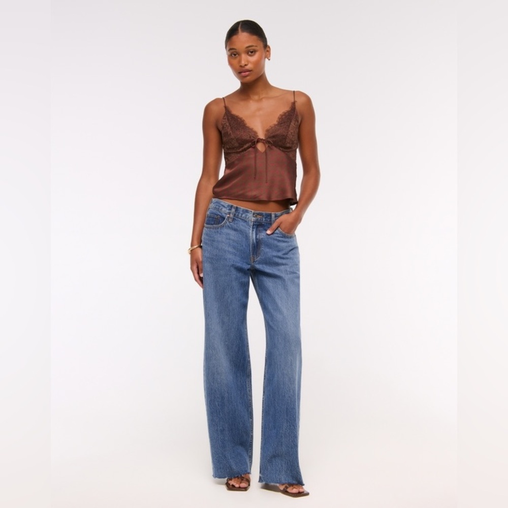 Abercrombie & Fitch The Ultra Loose Low Rise Curve Love Jeans, 30 short